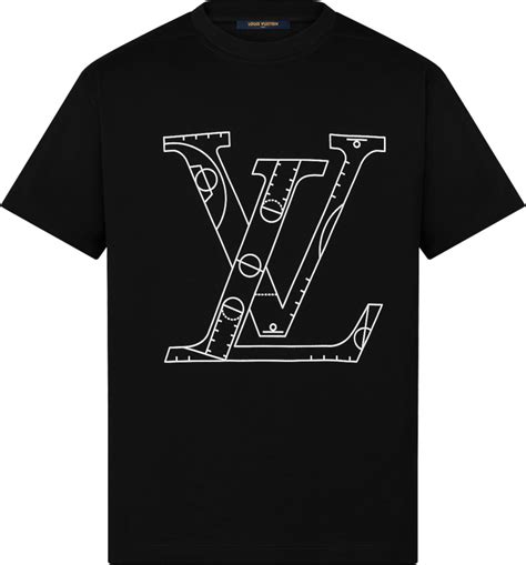 louis vuitton x nba basketball short-sleeved t-shirt black|Louis Vuitton basketball suitcase.